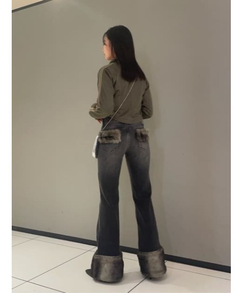 LAGUA GEM（ラグアジェム） ジーンズ デニム デニムパンツ FAUX FUR