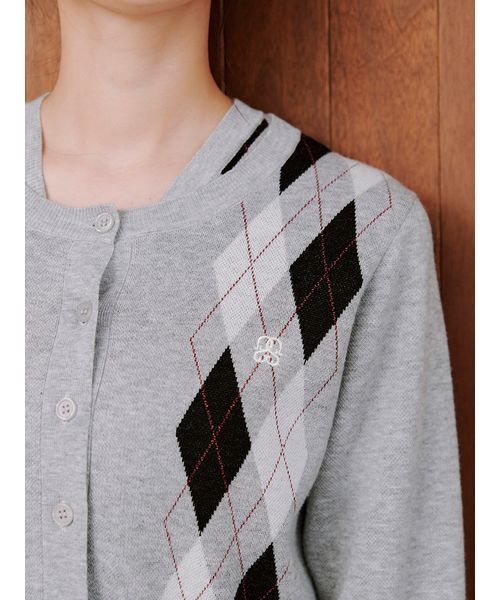 SNIDEL（スナイデル） カーディガン アーガイルカーディガン