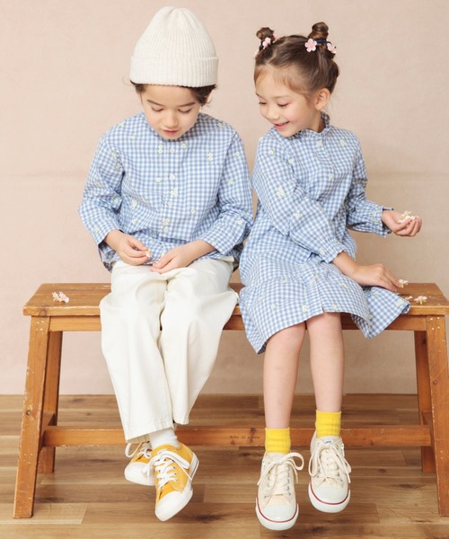 branshes（ブランシェス） ワンピース 「おそろい」さくら刺繍