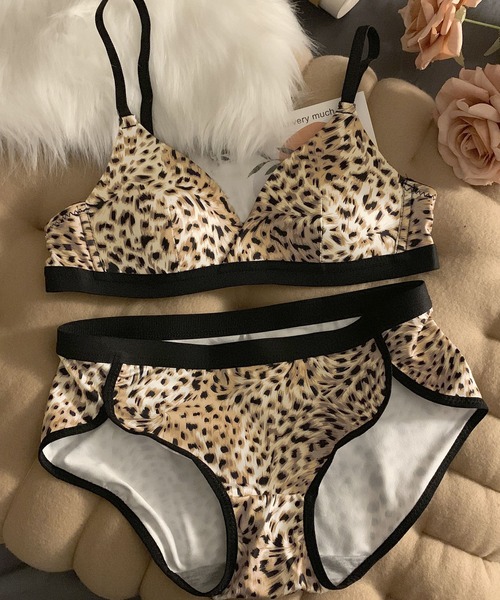 ブラジャー ショーツセット ヒョウ柄ブラショーツ : ZOZOTOWN Yahoo!店