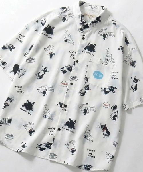 SITRY（シトリー） シャツ Silk Touch Animal Print Shirt/接触冷感