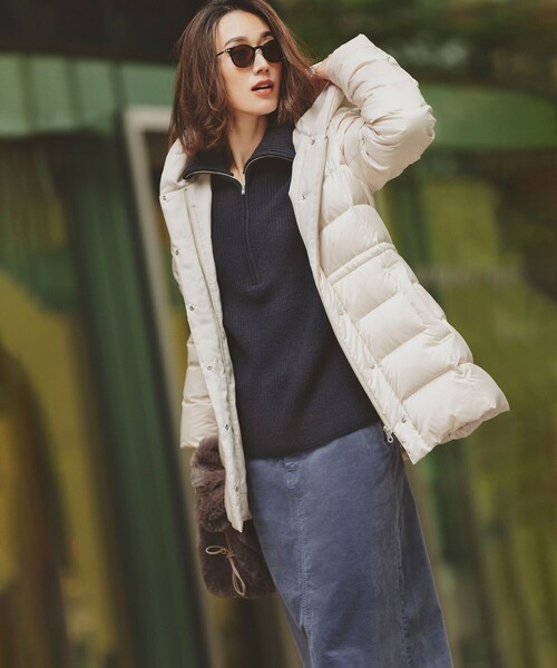 ダウンコート ダウンジャケット 「洗える」シレータフタ ショート