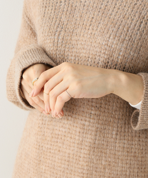 Lilas 指輪 リング 「追加」シンプルピンキーリングミル打ちWG K10