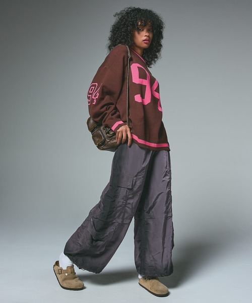 X-girl（エックスガール） ニット セーター NUMBERING JACQUARD KNIT