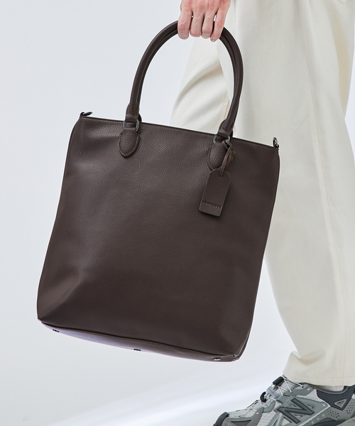 ABAHOUSE（アバハウス） トートバッグ 「WEB別注」シボレザー 縦型