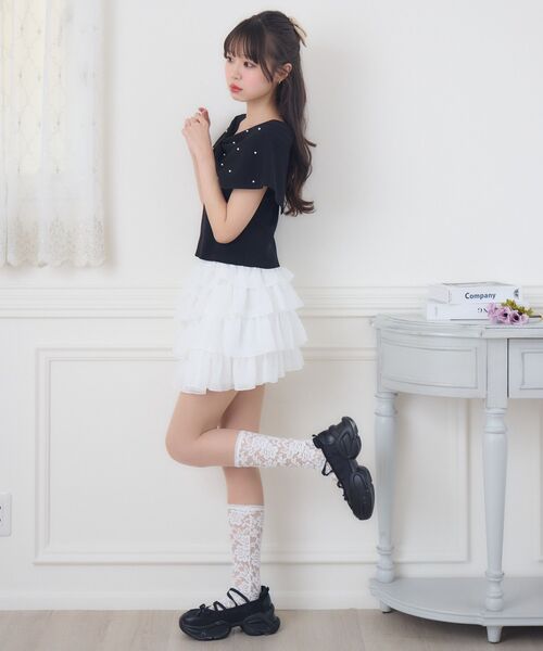 Emsexcite（エムズエキサイト） スカート 「新色追加」シフォン