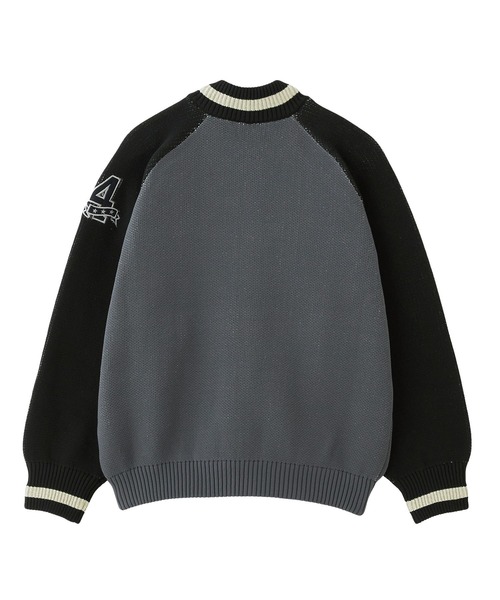 X-girl（エックスガール） ニット セーター STADIUM KNIT JACKET