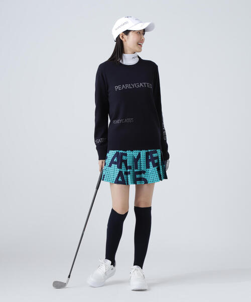 PEARLY GATES（パーリーゲイツ） ニット セーター 12G部分ジャガード