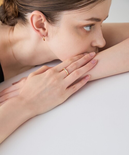 ete（エテ） 指輪 リング 「ONLINE Limited」 ビジュー クレセント