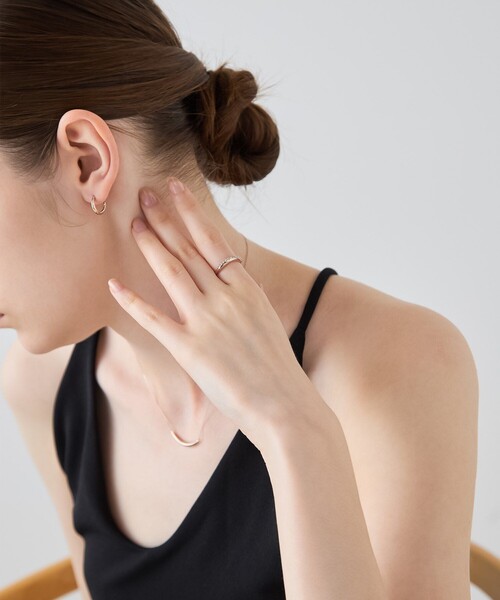 ete（エテ） 指輪 リング 「ONLINE Limited」 ビジュー クレセント