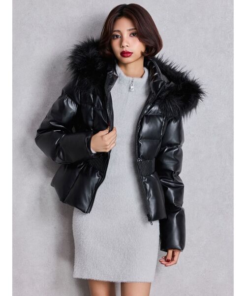 GYDA（ジェイダ） ダウンコート ダウンジャケット GDベルト付き