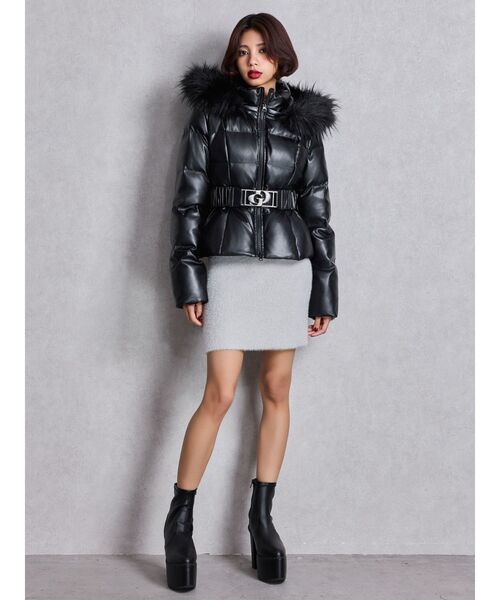 GYDA（ジェイダ） ダウンコート ダウンジャケット GDベルト付き