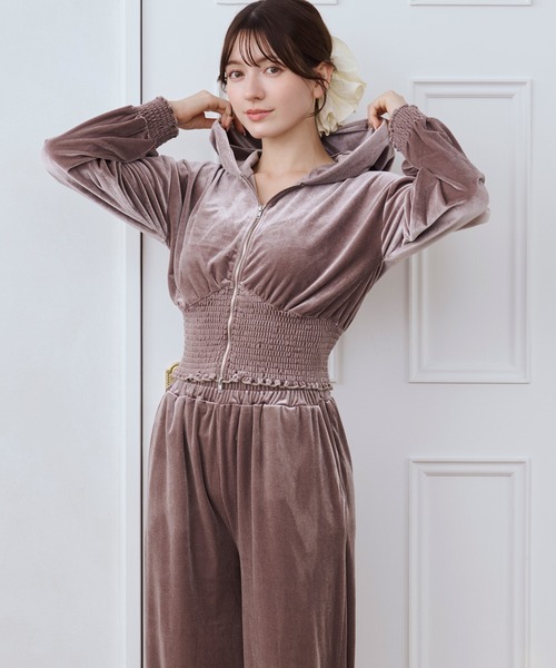 セットアップ 「SET ITEM」velour set up /ベロアセットアップ