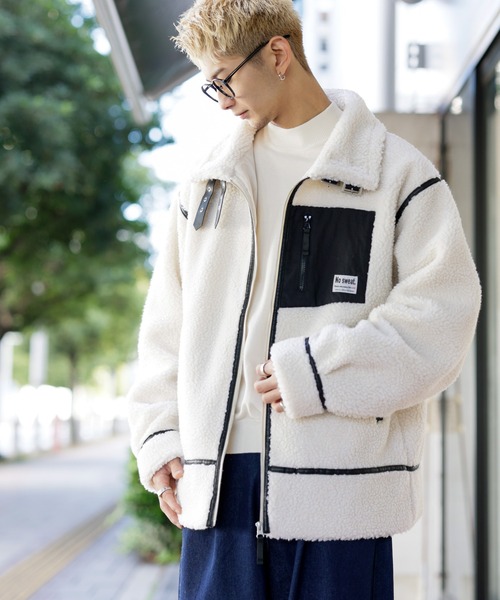 ADMIX/ATELIER SAB MEN ブルゾン アウター もこもこ シープボア風