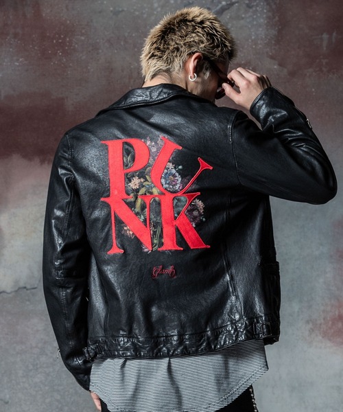 glamb（グラム） 革ジャン ライダース Punk Bouquet Riders Jacket