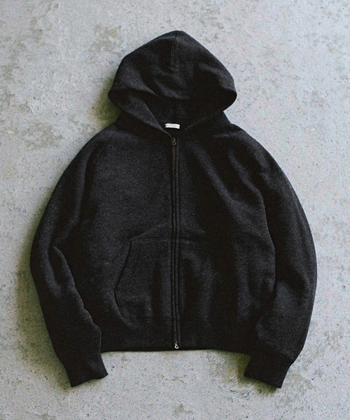 LIDnM（リドム） パーカー WOOL CASHMERE ZIP HOODIE メンズ