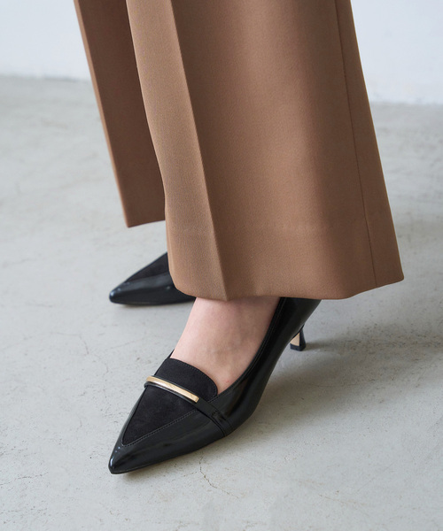 LE TALON（ル タロン） パンプス 5cmポインテッドローファーパンプス