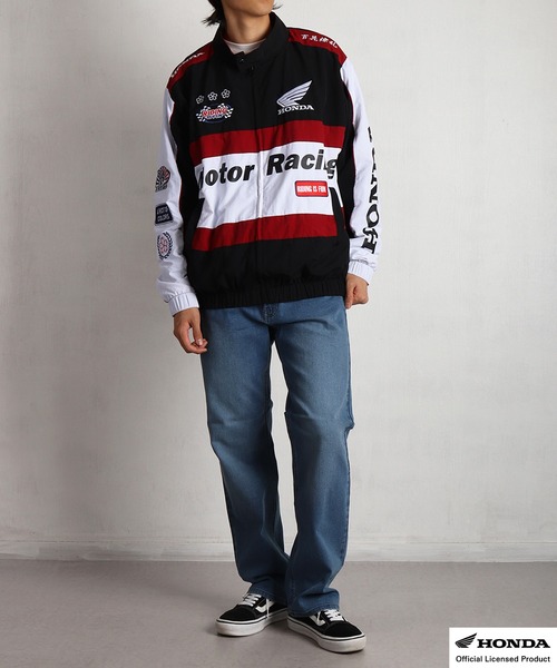 百花繚乱 ブルゾン アウター HONDA × レーシングブルゾン メンズ