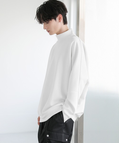 ASTRONOMY tシャツ ドルマンスリーブポンチモックネックプルオーバー