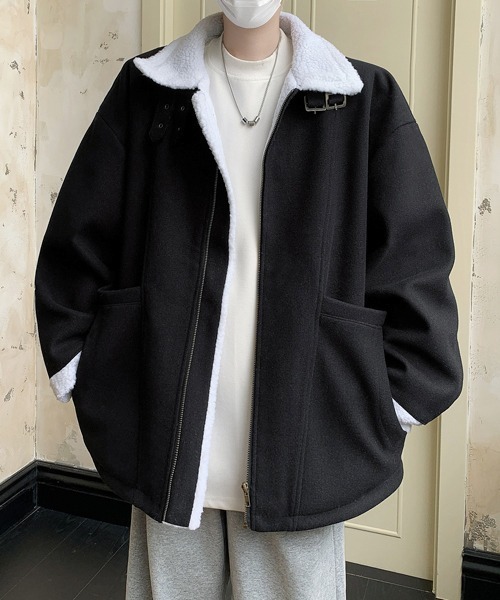 ブルゾン アウター 「FVLMEN」back boa zip jacket/バック ボア ジップ