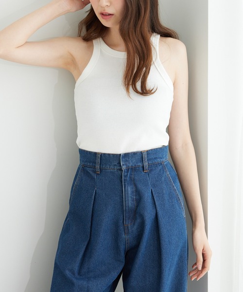 チューブトップ ベアトップ カジュアルリブチューブブラ : ZOZOTOWN