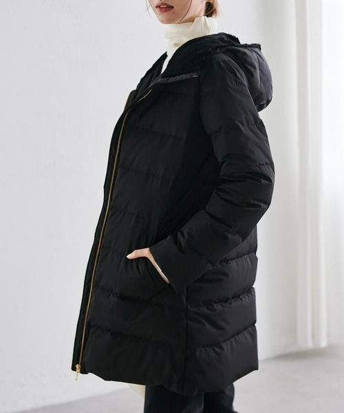 RANAN（ラナン） ダウンコート ダウンジャケット ウエストベルト付き