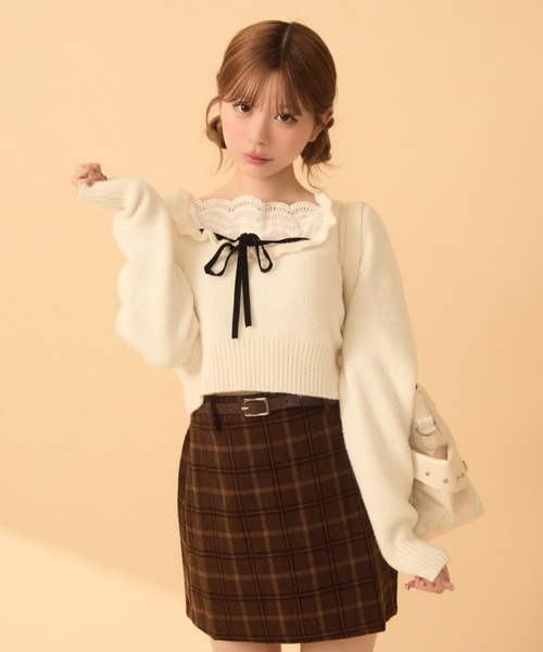 TITTY＆CO.（ティティーアンドコー） ニット セーター フロントフリル