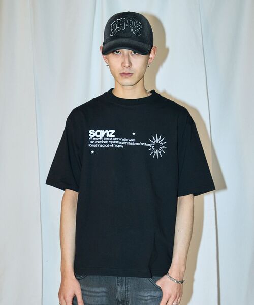 SEQUENZE キャップ 帽子 「sqnz（エスキュンズ）」sqnz applique denim