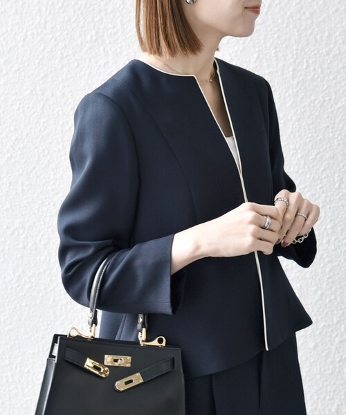 SHIPS any ジャケット ノーカラージャケット レディース : ZOZOTOWN