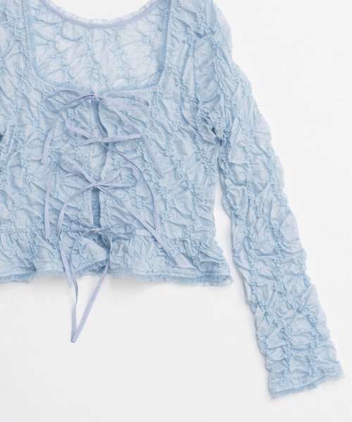 MAISON SPECIAL（メゾンスペシャル） ブラウス シャツ Flower Shirring