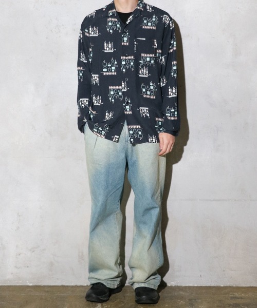 TOWNCRAFT（タウンクラフト） シャツ 50S ROCKABILLY SHIRTS 総柄