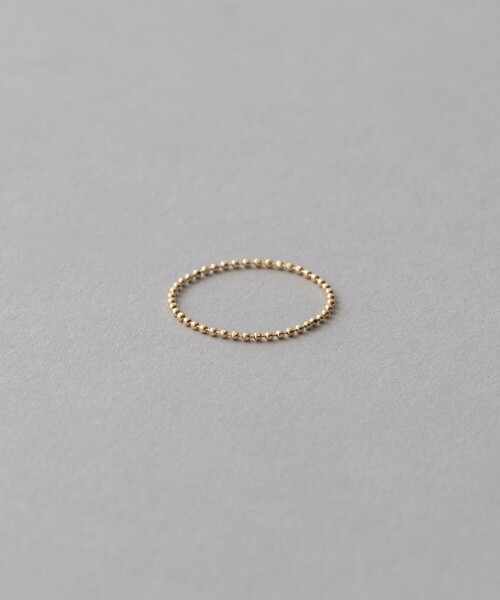 ete（エテ） 指輪 リング 「レイヤード」 K10YG ボールチェーン リング