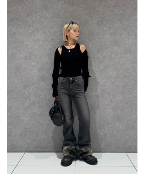 LAGUA GEM（ラグアジェム） ジーンズ デニム デニムパンツ FAUX FUR