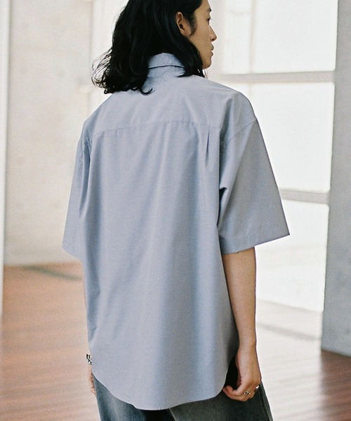 WYM LIDNM シャツ NEW BASIC MICRO SPAN BOX H/S SHIRT メンズ