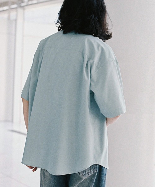 WYM LIDNM シャツ NEW BASIC MICRO SPAN BOX H/S SHIRT メンズ