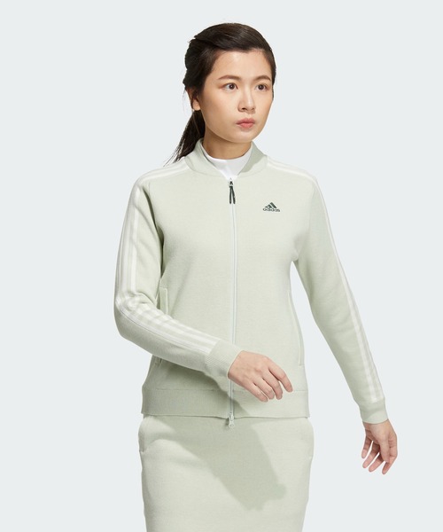 adidas（アディダス） ニット セーター スリーストライプス 防風 長袖