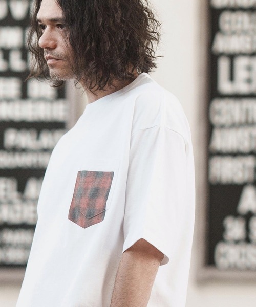 CAMBIO（カンビオ） tシャツ mt8832- フェイクポケットプリントTシャツ