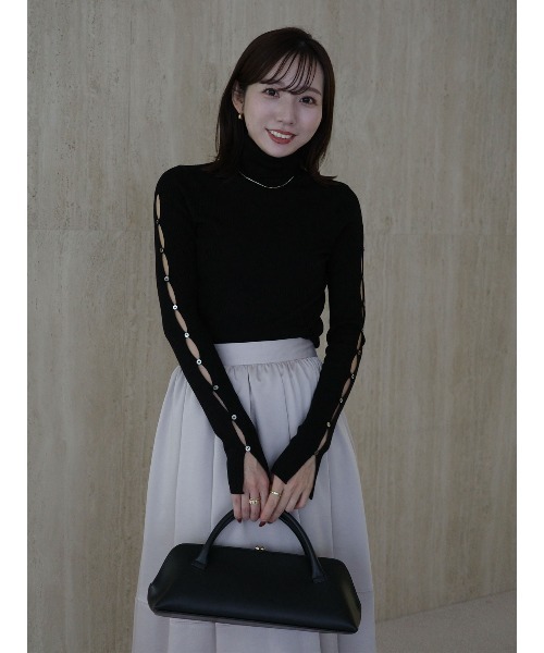 anuans（アニュアンス） ニット セーター スラッシュリブニット