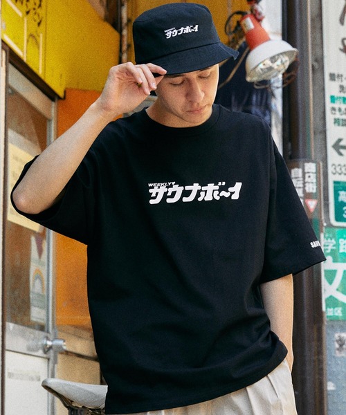 サウナボーイ tシャツ 別注 ロゴ刺繍 プリントデザイン ビッグ