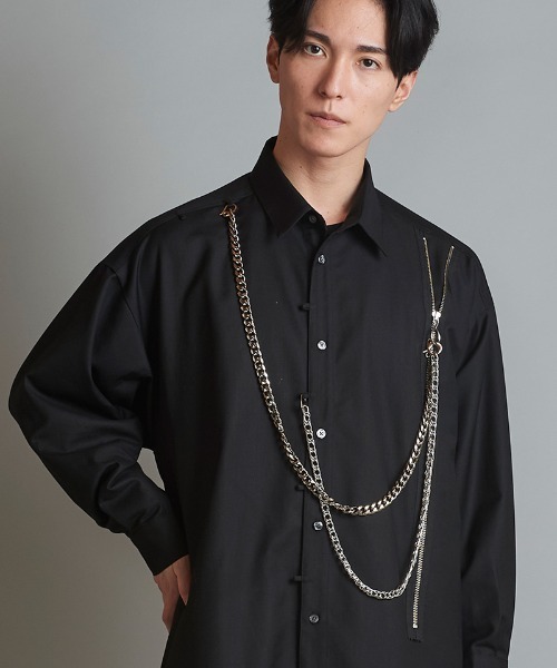 NO ID.（ノーアイディー） シャツ ms5591- チェーンロングBIG-SH
