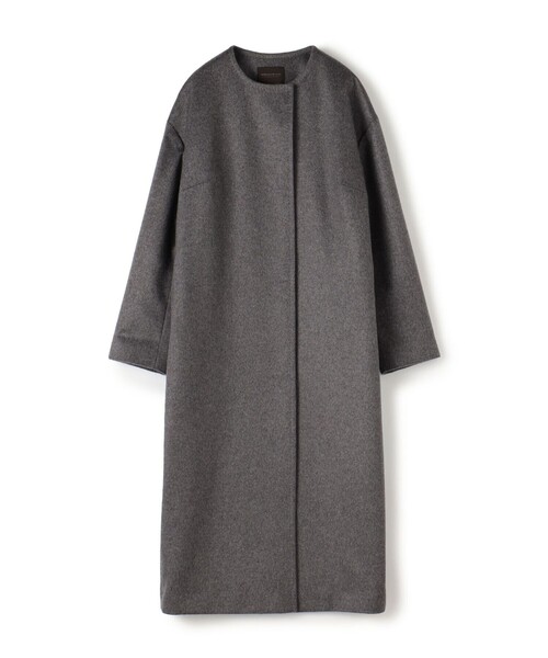 TOMORROWLAND collection ノーカラーコート コート ウェービーカシミヤ