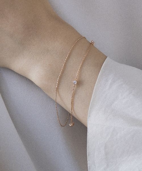 4℃（ヨンドシー） ブレスレット K10 ピンクゴールド ブレスレット