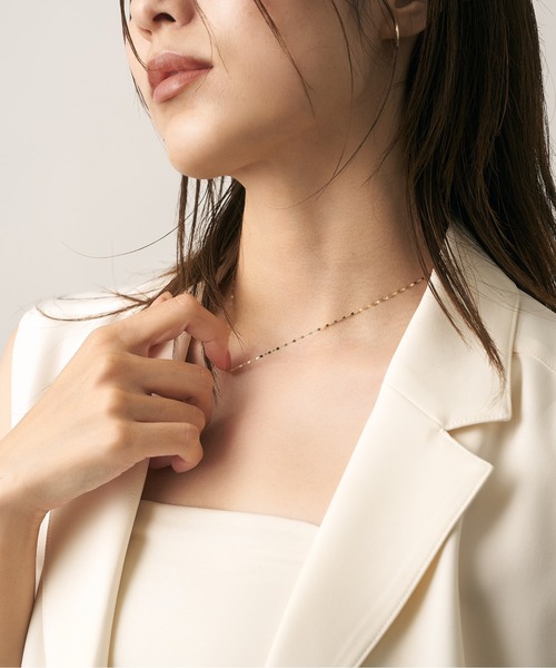 Jewel closet by L&Co. ネックレス K10フラワーエクレアチェーン