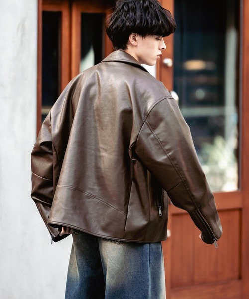 Rocky Monroe（ロッキーモンロー） 革ジャン ライダース オーバー