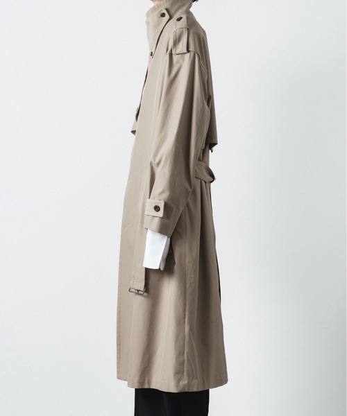 ATO（アトウ） トレンチコート コート stand collar single trench
