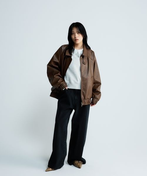 JEANASIS（ジーナシス） ブルゾン アウター ヴィンテージレザー