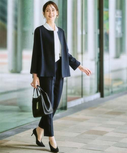 7days Life Styling セットアップ 「洗える・ストレッチ」ウール調ノー