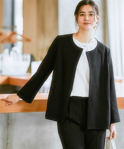 7days Life Styling セットアップ 「洗える・ストレッチ」ウール調ノー