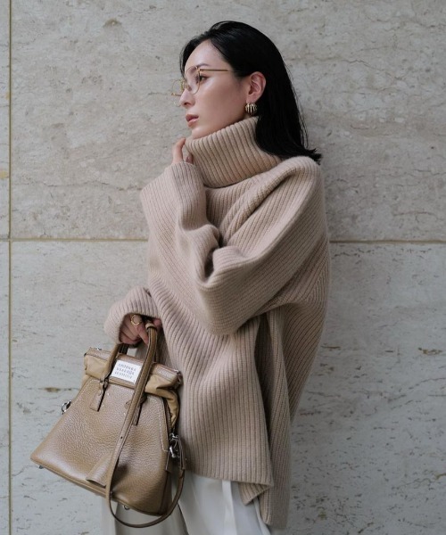 anuans（アニュアンス） ニット セーター ウールカシミヤラグラン