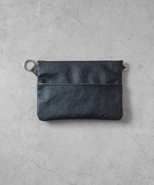 SENTI（センティ） ポーチ Dyneema(R) Leather W ZIP POUCH LL 超軽量